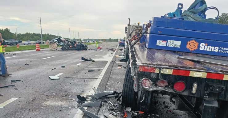 Acidente com feridos fecha partes da I-4 por várias horas