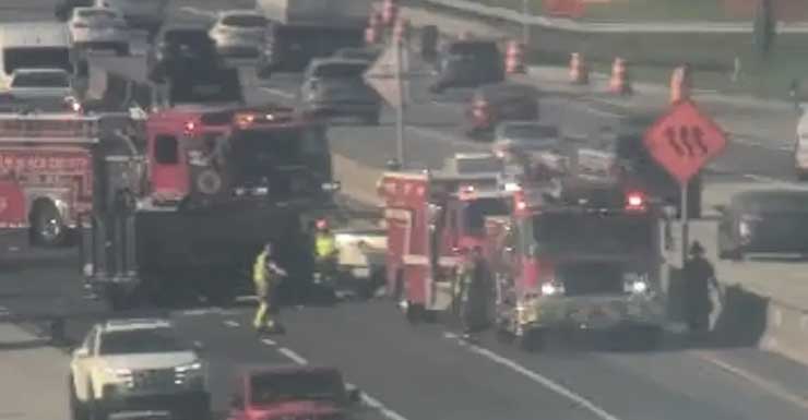 Acidente na Florida’s Turnpike no sentido norte, em Boca Raton, causa atrasos no trânsito durante a manhã
