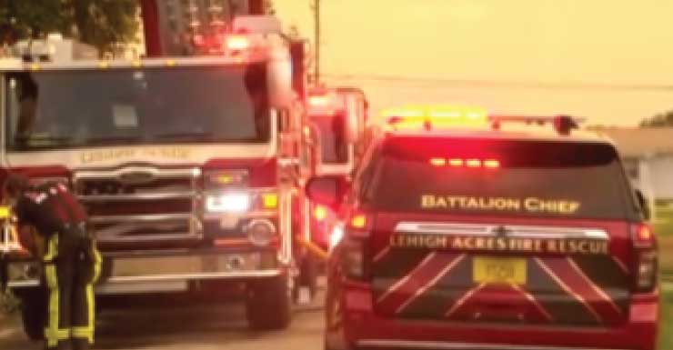 Equipes apagam incêndio em residência na Fifth Avenue, em Lehigh Acres