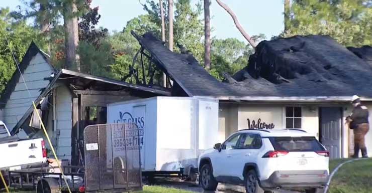 Homem e cachorro morrem em incêndio em residência em DeLand, segundo autoridades
