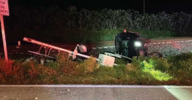 SUV que ficou no ar e caiu em cruzamento ferroviário está entre quatro prisões por DUI no Condado de Martin em três dias