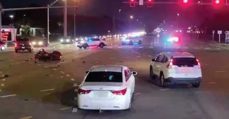 Violência no trânsito termina em acidente com quatro veículos na U.S. 1; homem de Port St. Lucie é preso