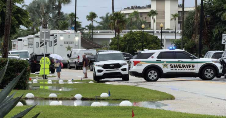 Gabinete do Xerife do Condado de Palm Beach responde a tiroteio envolvendo um policial em South Palm Beach