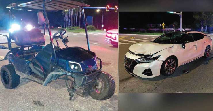 Duas adolescentes ficam gravemente feridas em acidente com carrinho de golfe no Condado de Pasco, segundo a FHP