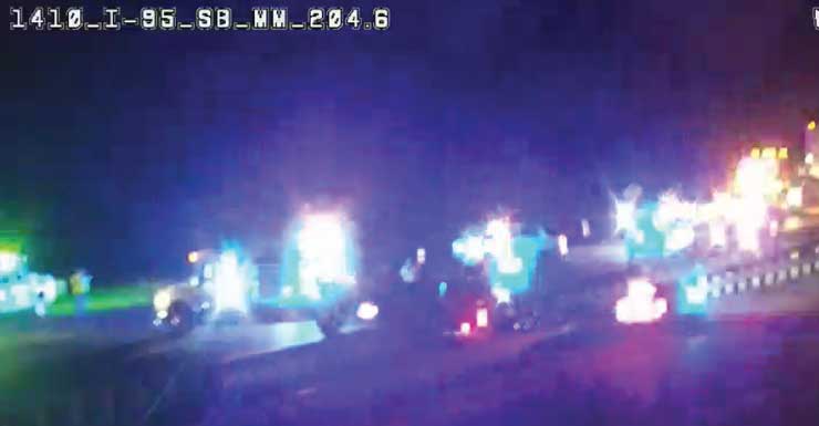 Faixas da I-95 no sentido norte são reabertas no Condado de Brevard após acidente