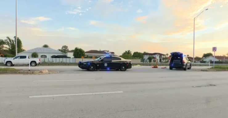 Pedestre é atropelado e morto por caminhonete na SW 8th Street, em Tamiami, diz FHP